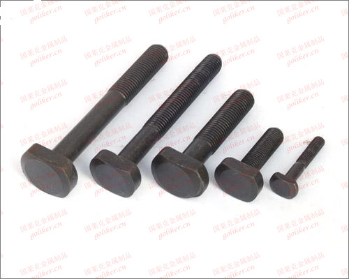 Railway Heavy Hex Bolt Black Plain