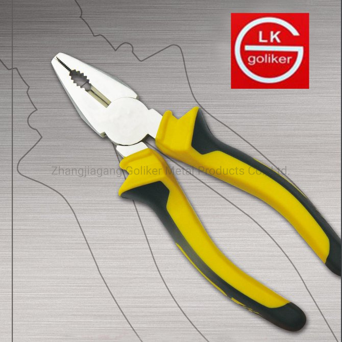 Fine Polishing Combination Plier with Dipping Plastic Handle