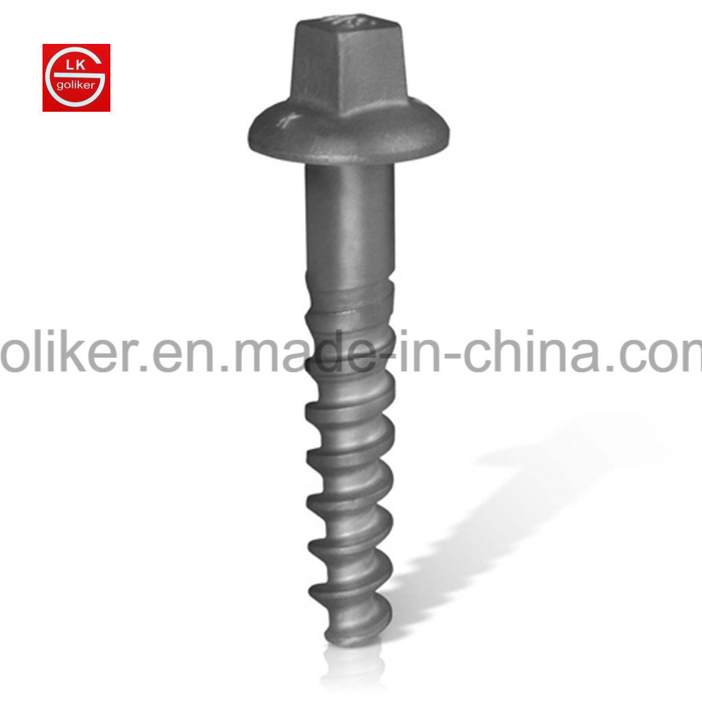 Railway Screw Spike Suitable for Rail Fastening