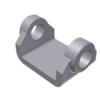 Raw Support Hinge High H=30 for Container Fitting