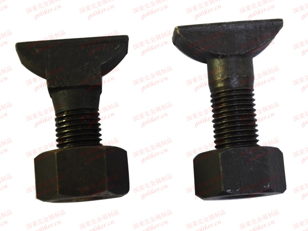 Railway Heavy Hex Bolt Black Plain