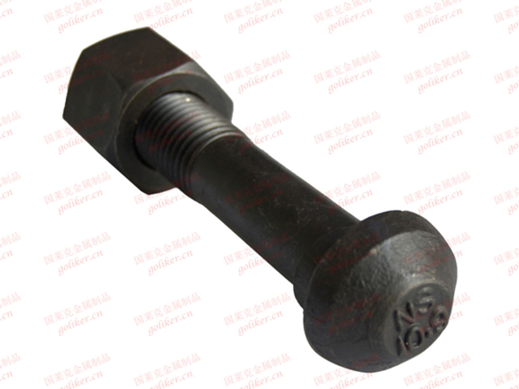 Railway Heavy Hex Bolt Black Plain