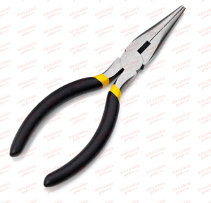 Fine Polishing Long Nose Plier with Dipping Plastic Shank